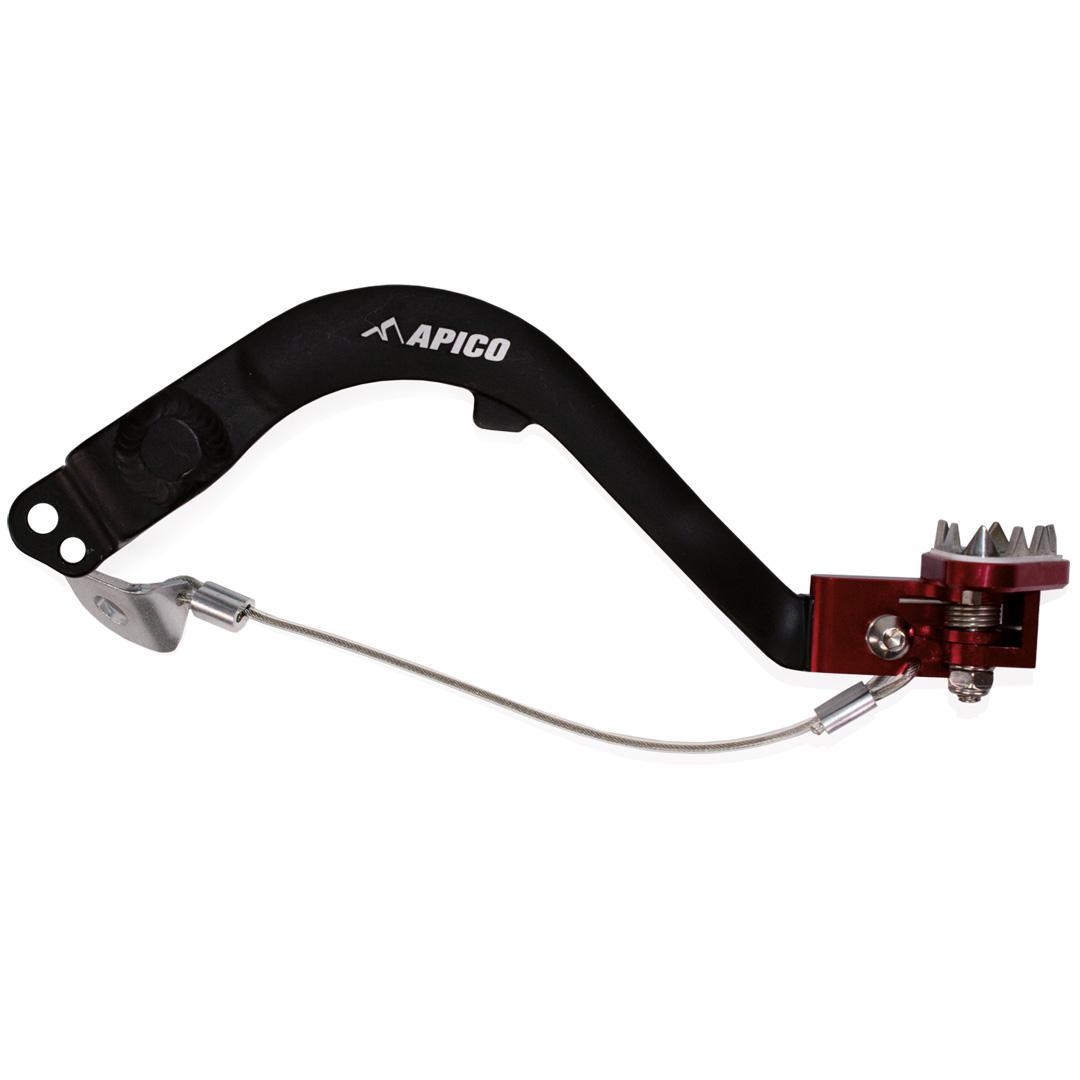 Apico Red Bpf131 Black/ - Forged Brake Pedal For Honda Crf300l 2020-2023 Black