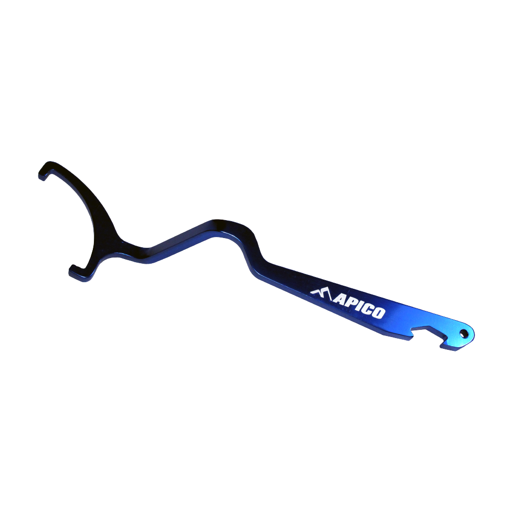 Apico Blue Shock Wrench Pro 2 - Rear Shock Wrench Compression/Rebound Adjuster For Ktm/Husqvarna 2016-2019