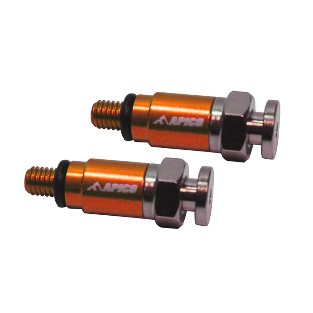 Apico Orange Fairbleed M4x0.7 Ora - Fork Air Bleeders For Ktm/ Wp Forks M4x0.7