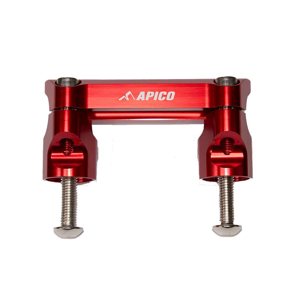 HBMKIT KTM 3 RD - Apico Handlebar Mount Kit 28.6 For KTM/Husqvarna SX/SXF/TC/FC 125-450 2023-2025, Gas Gas MC 250/450F 2023-2025 Factory Red