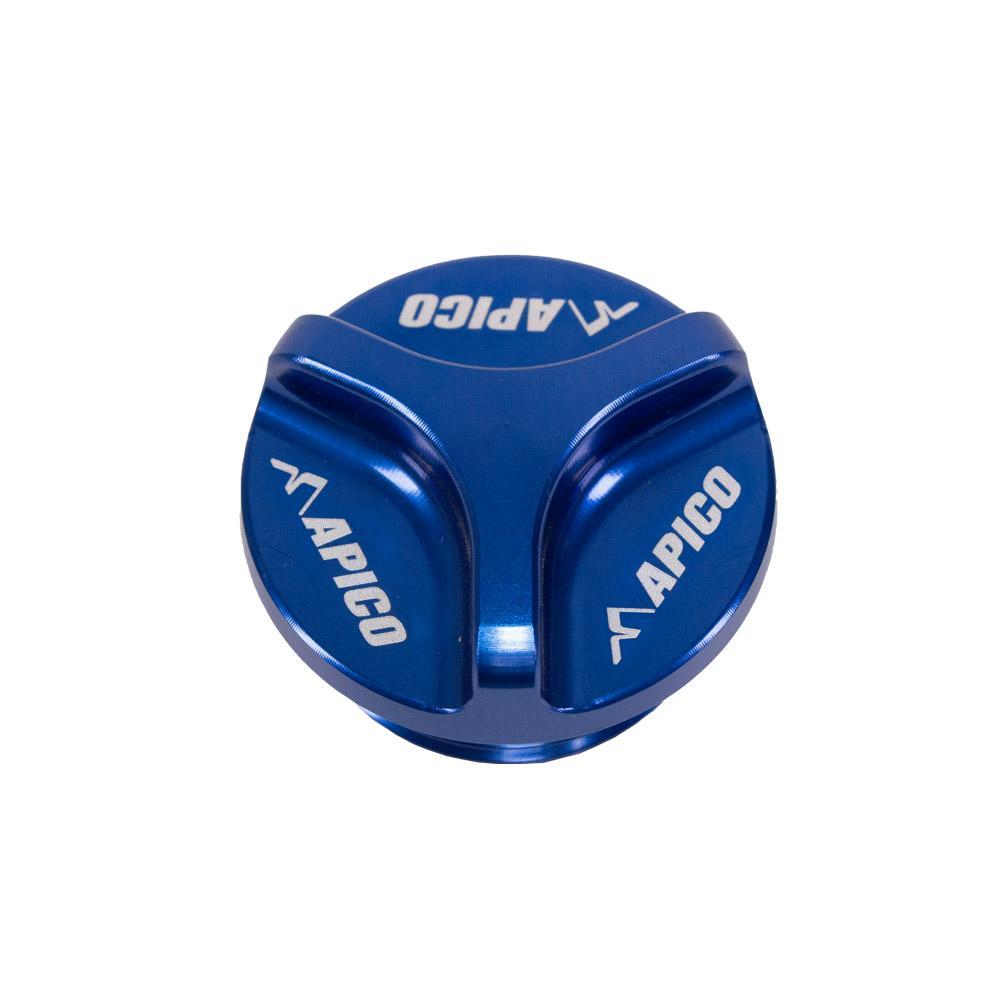 AT FUEL CAP BETA 09 BU - Apico Alloy Fuel Cap For Beta Evo 125/200/250/300 2009-2016 Blue