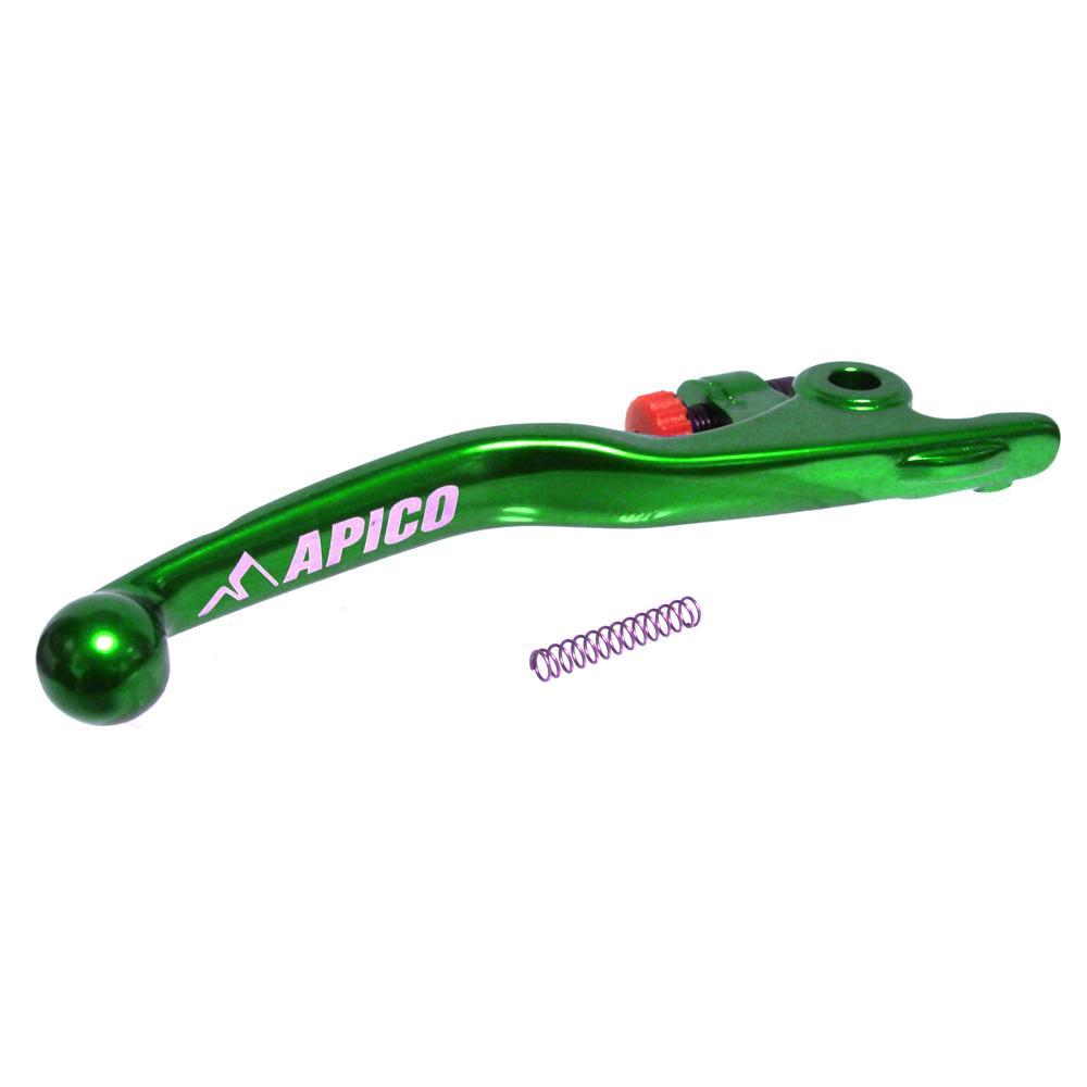 Apico Green Leb59 Elite Gn - Elite Brembo Brake Lever For Ktm Sx/Sxf & Husqvarna Tc/Fc 2014-2025, Sherco Se-R/Se-F 2015-2025