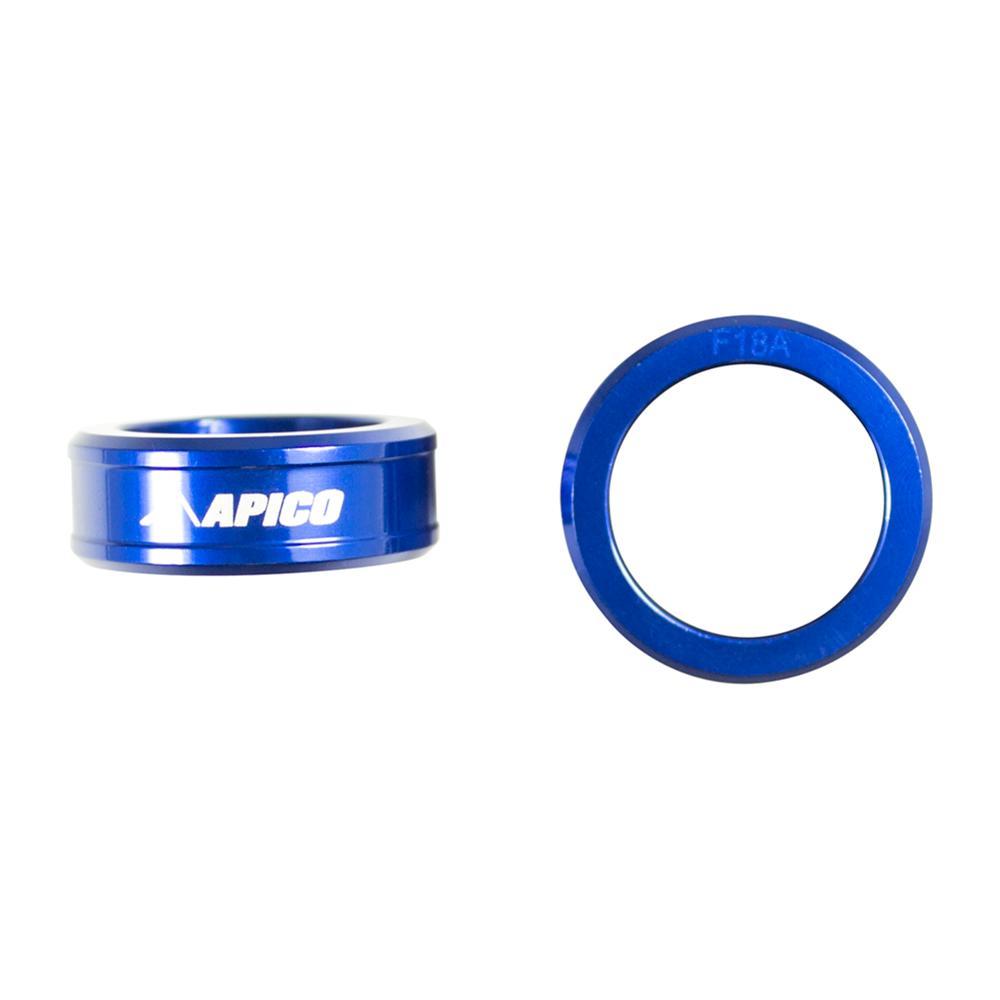 Apico Blue Wsf Yam 4 Bu - Front Wheel Spacers For Yamaha Yzf 250/450 2014-2025, Yzf 250X/450X 2015-2025, Wrf250 2020-2025, Wrf450 2019-2025