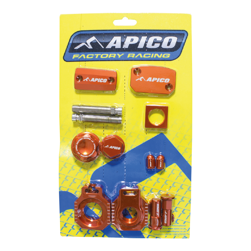 Apico Orange Abp Ktm 7 - Factory Bling Pack For Ktm Sx 125/150 2009-2012, Exc125/200 2008-2013, Sxf450 2009-2012, Xc-F 450 2009