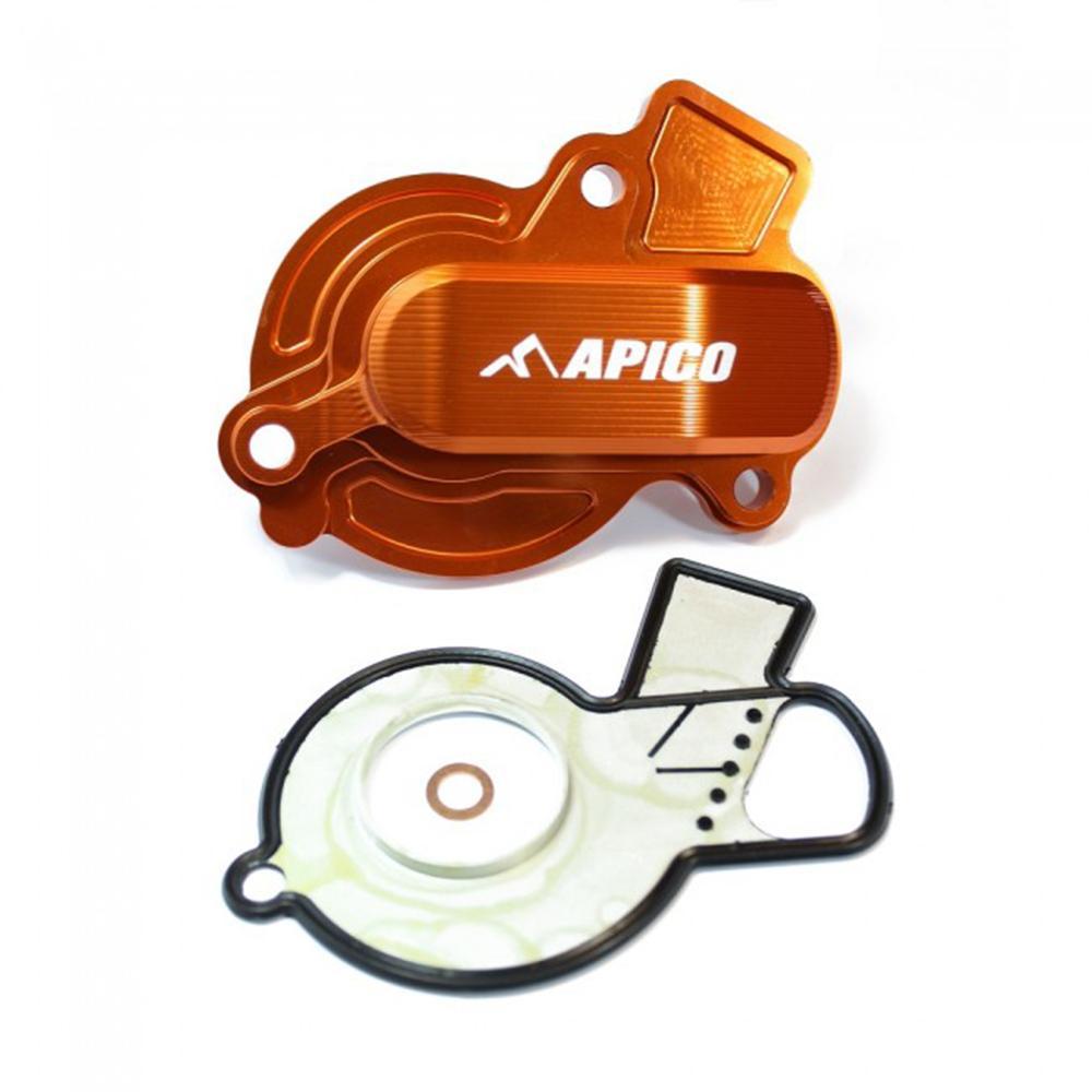 WPC KTM 3 OR - Apico Water Pump Cover For KTM SXF450 & Husqvarna FC 450 2016-2025, EXC-F/FE 450-501 2017-2025, Gas Gas MC-F/EX-F 450 2021-2025 Orange