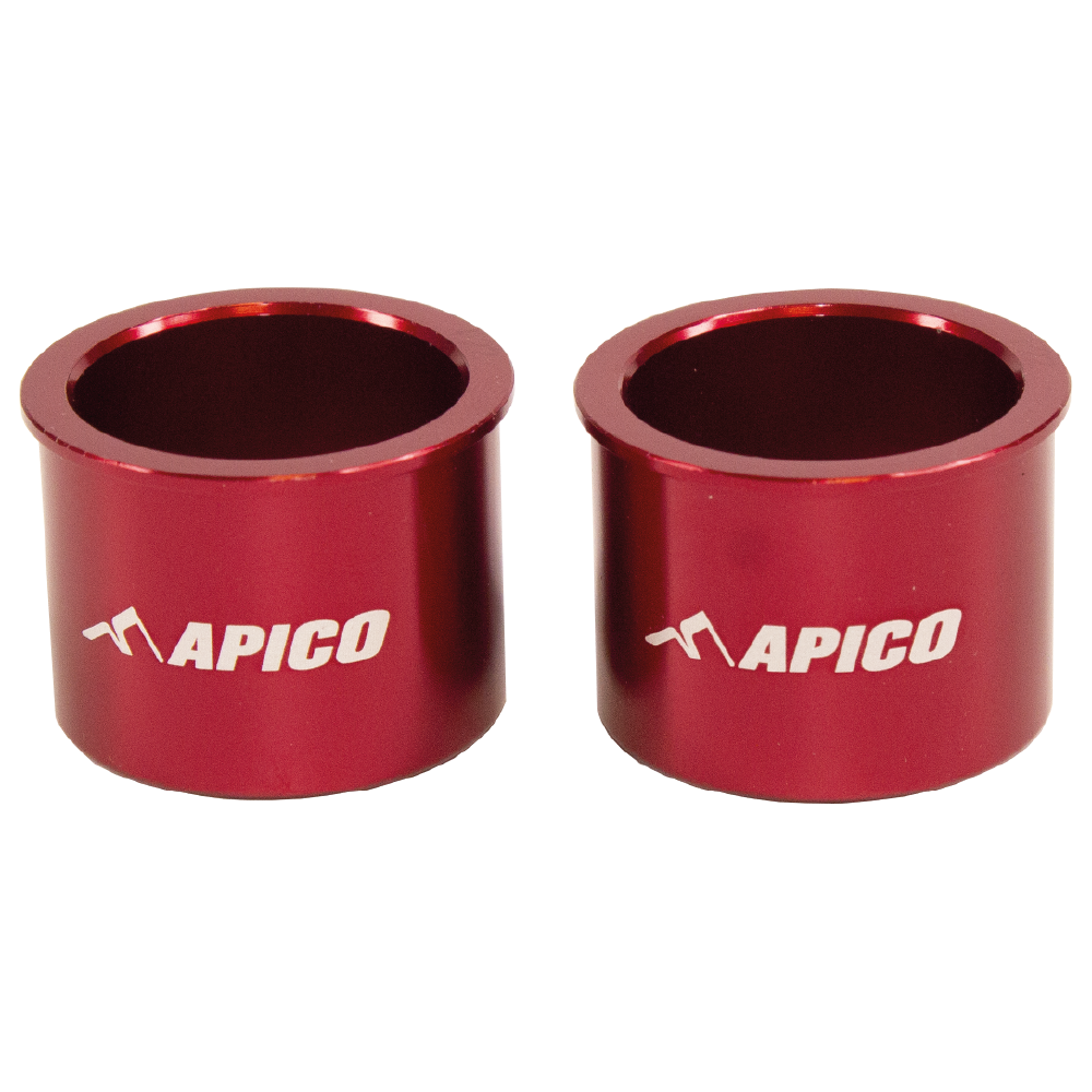 WSF GAS 1 - Apico Front Wheel Spacers For Gas Gas EC 200/300 2007-2020, XC 200/300 2018-2020 Red
