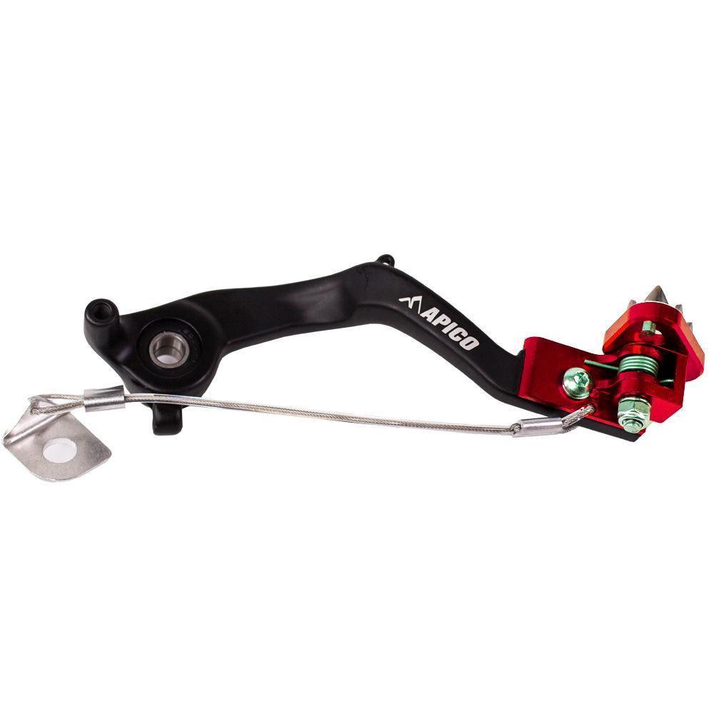Apico Red Bpf511 Black/ - Forged Brake Pedal For Ktm Sx65 2024-2025, Husqvarna Tc65 2024-2025, Gas Gas Mc65 2024-2025 Black