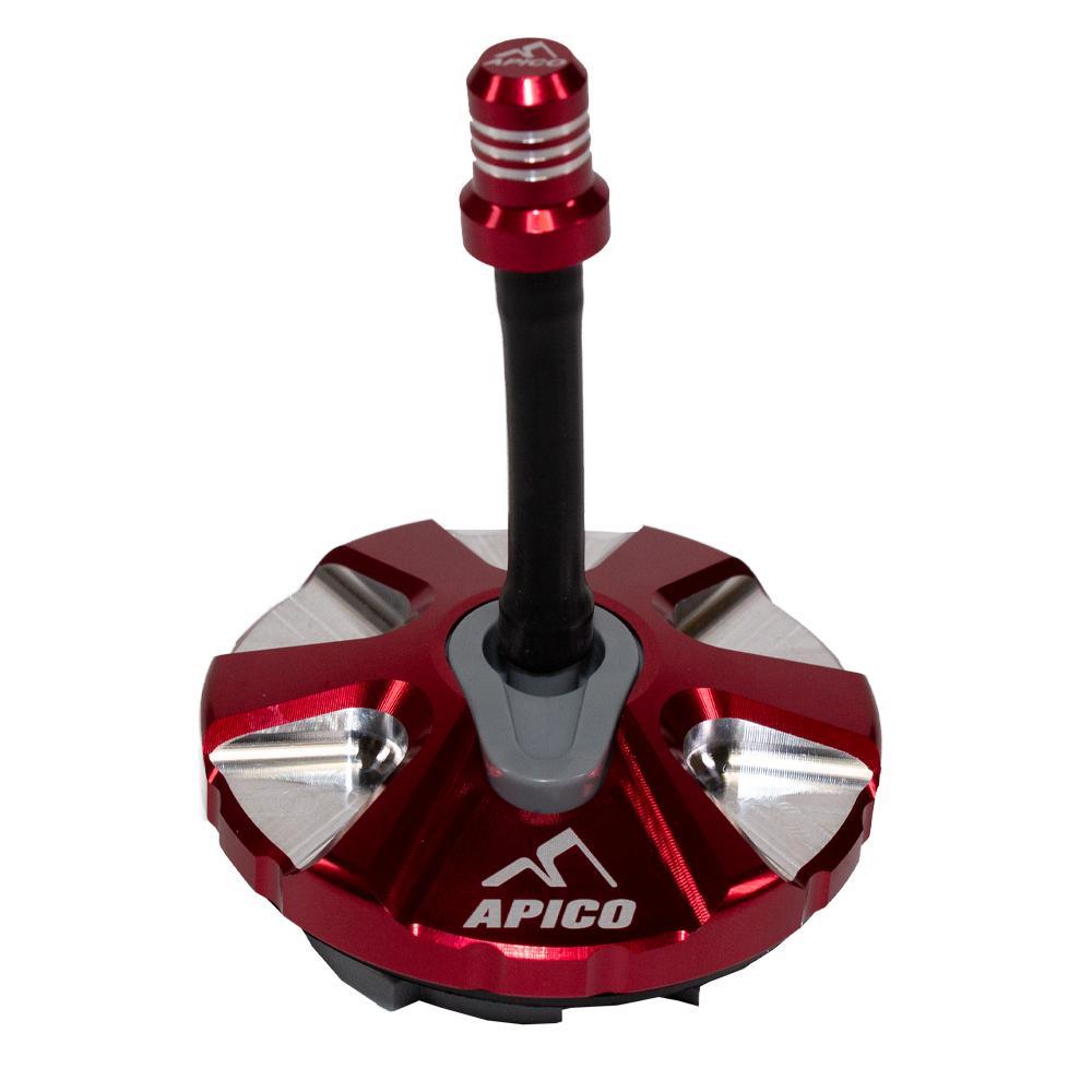 FUELCAP KTM 1 RD - Apico Alloy 1/4 Turn Fuel Cap For KTM SX/SXF 125-450 2007-2012, EXC/EXC-F & Husqvarna TE/FE 125-500 2008-2023 Red