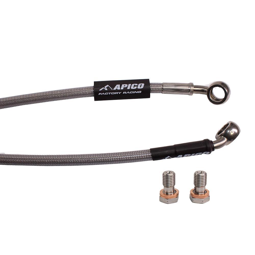 Apico Silver Hhc Hon 1 - Clutch Hose For Honda Crf450r 2021-2023, Crf450rx 2021-2023