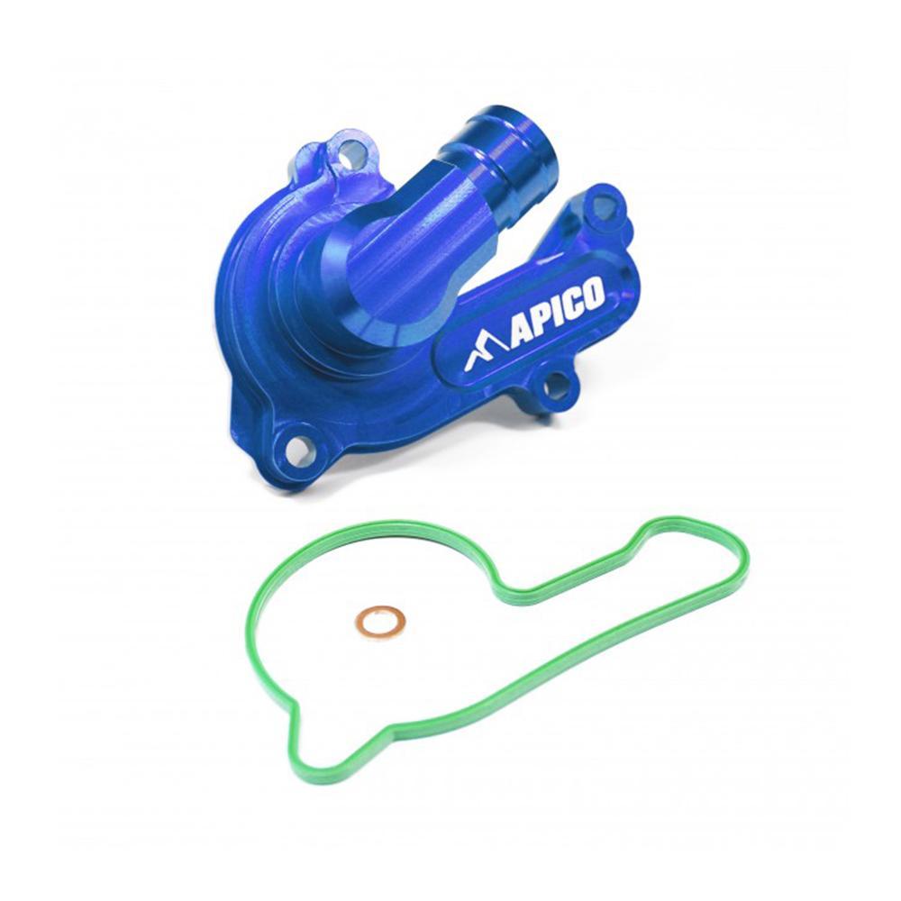 WPC KTM 2 BU - Apico Water Pump Cover For KTM SXF 250/350/450 & Husqvarna FC 250/350/450 2016-2022, EXC-F/FE 250-350 2017-2023, Gas Gas MC-F/EC-F/EX-F 250-350 2021-2023 Blue