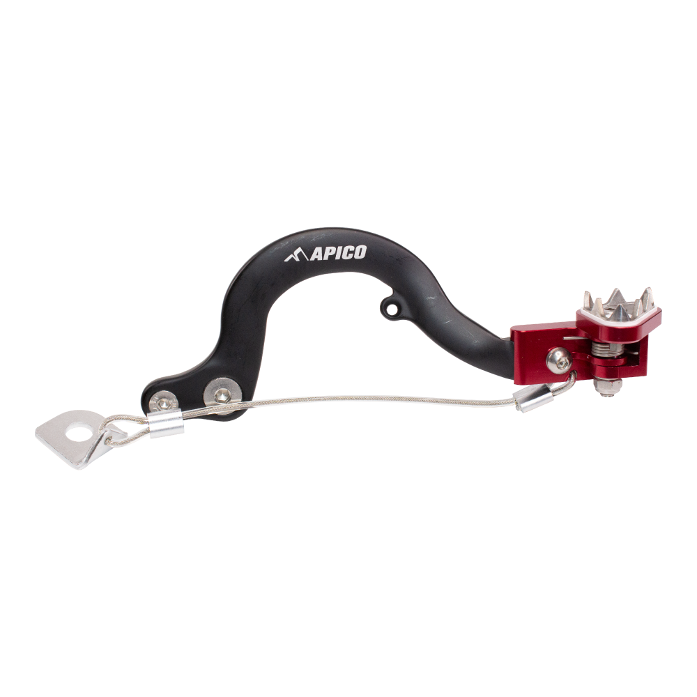 Apico Red Bpf506 Black/ - Brake Pedal For Ktm Sx50/Sx-E50 2009-2023, Husqvarna Tc50/Tc-E50 2017-2023, Gas Gas Mc50/Mc-E5 2021-2023 Black