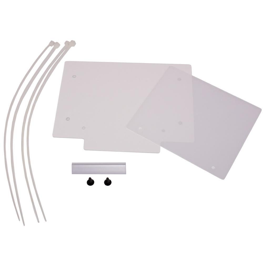 Apico White Tbnoplate - Front Number Board Plastic With Window