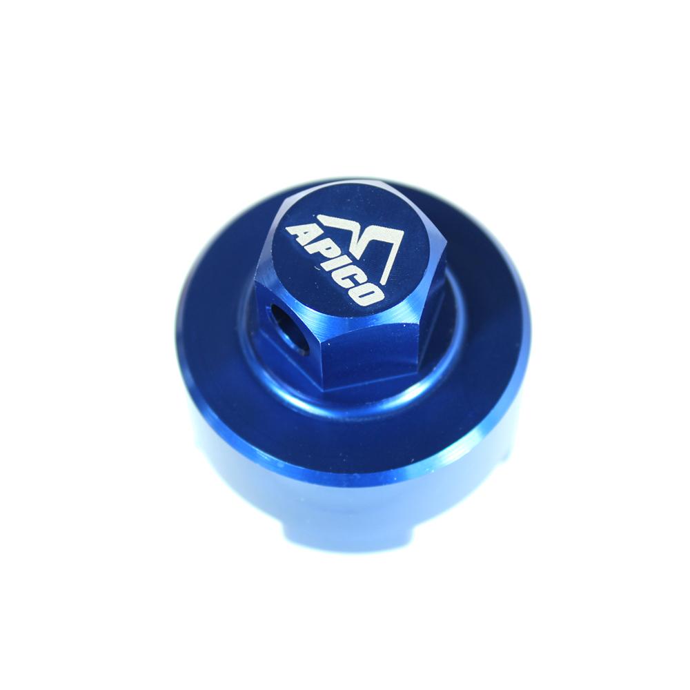 Apico Blue Fork Valve Tool 3 - Fork Compression Valve Removal Tool For Ktm/Husqvarna Wp4cs Forks 2007-2017