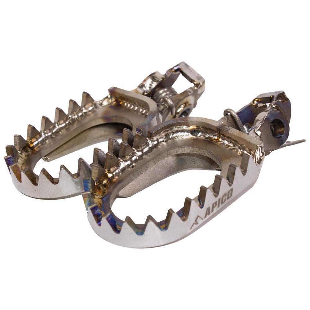 FPTIOD KTM 16 - Apico Open Design Titanium Foot Pegs For KTM SX85 2018-2023, SX 125/250 & SXF 250/350/450 2016-2022