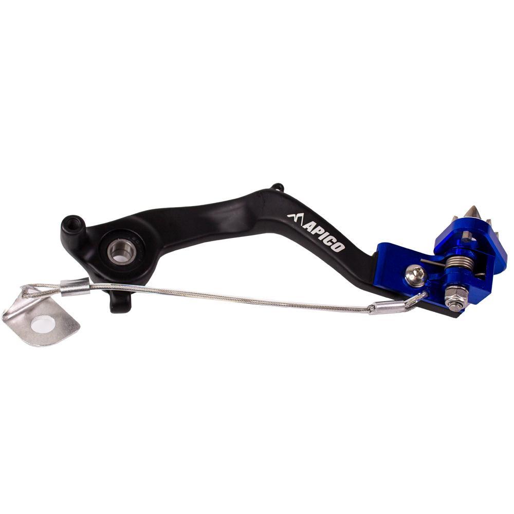 Apico Blue Bpf511 Black/ - Forged Brake Pedal For Ktm Sx65 2024-2025, Husqvarna Tc65 2024-2025, Gas Gas Mc65 2024-2025 Black