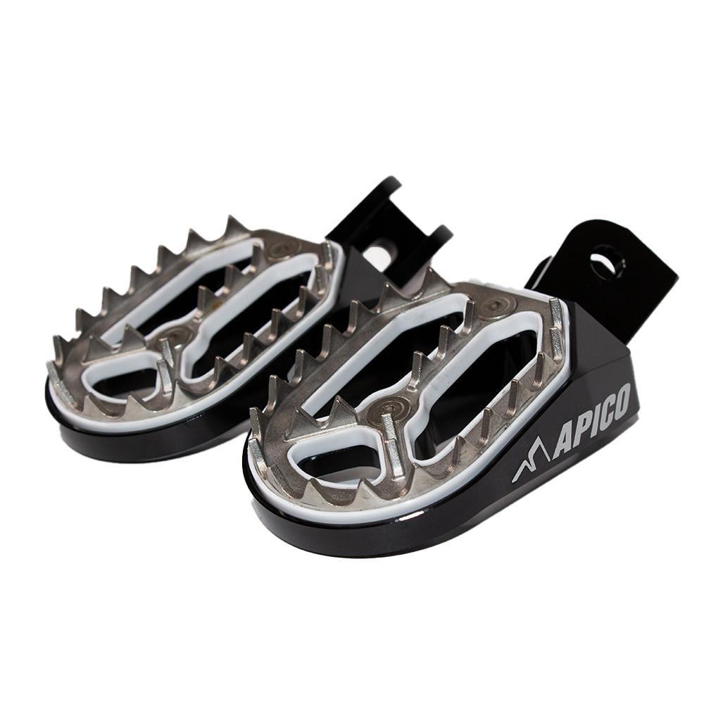 FPP PRO CRF230F BK - Apico Pro Bite Foot Pegs For Honda CRF230F 2003-2019 Electric Black