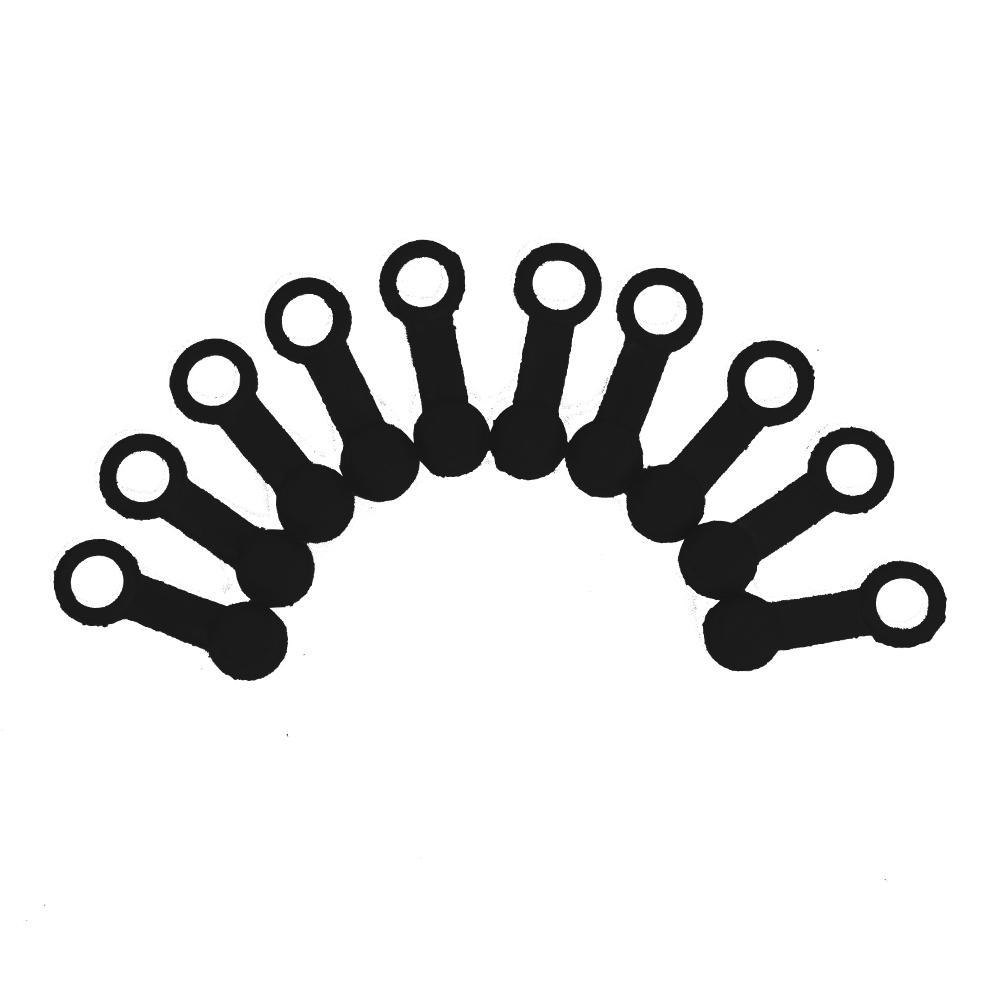 BRAKE BLEED CAP BK - Apico Brake & Clutch Bleed Valve Rubber Caps - Pack Of 10 Black