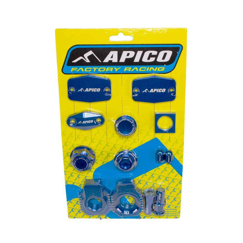 Apico Blue Abp Gas 1 Bu - Braktec Factory Bling Pack For Gas Gas Ec 250/300 & Ec 250/350F2021-2023, Husqvarna Te/Fe125-501 2022-2023
