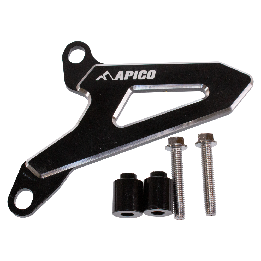 Apico Black Fsc Suz 2 Bk - Front Sprocket Cover For Suzuki Rm125 1996-2008, Rm250 2001-2008