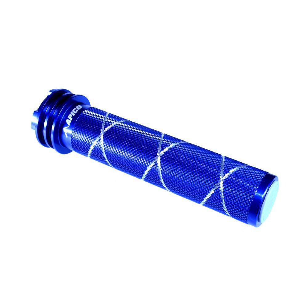 Apico Blue Thr.sleeve 9Alu Blu - Alloy Throttle Sleeve For Suzuki Rm125 1995-2008, Kawasaki Kx 125/250 1992-2008