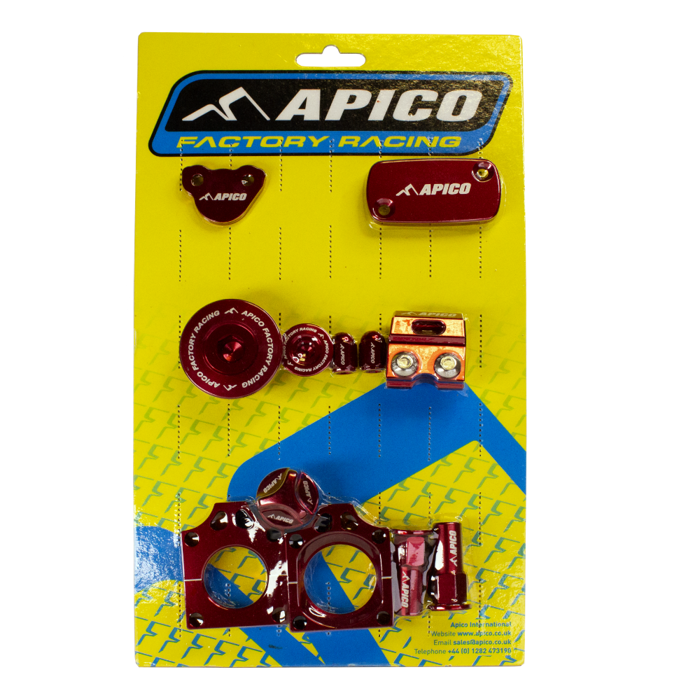 Apico Red Abp Honda 5 - Factory Bling Pack For Honda Crf250r 2018-2023, Crf250rx 2019-2023
