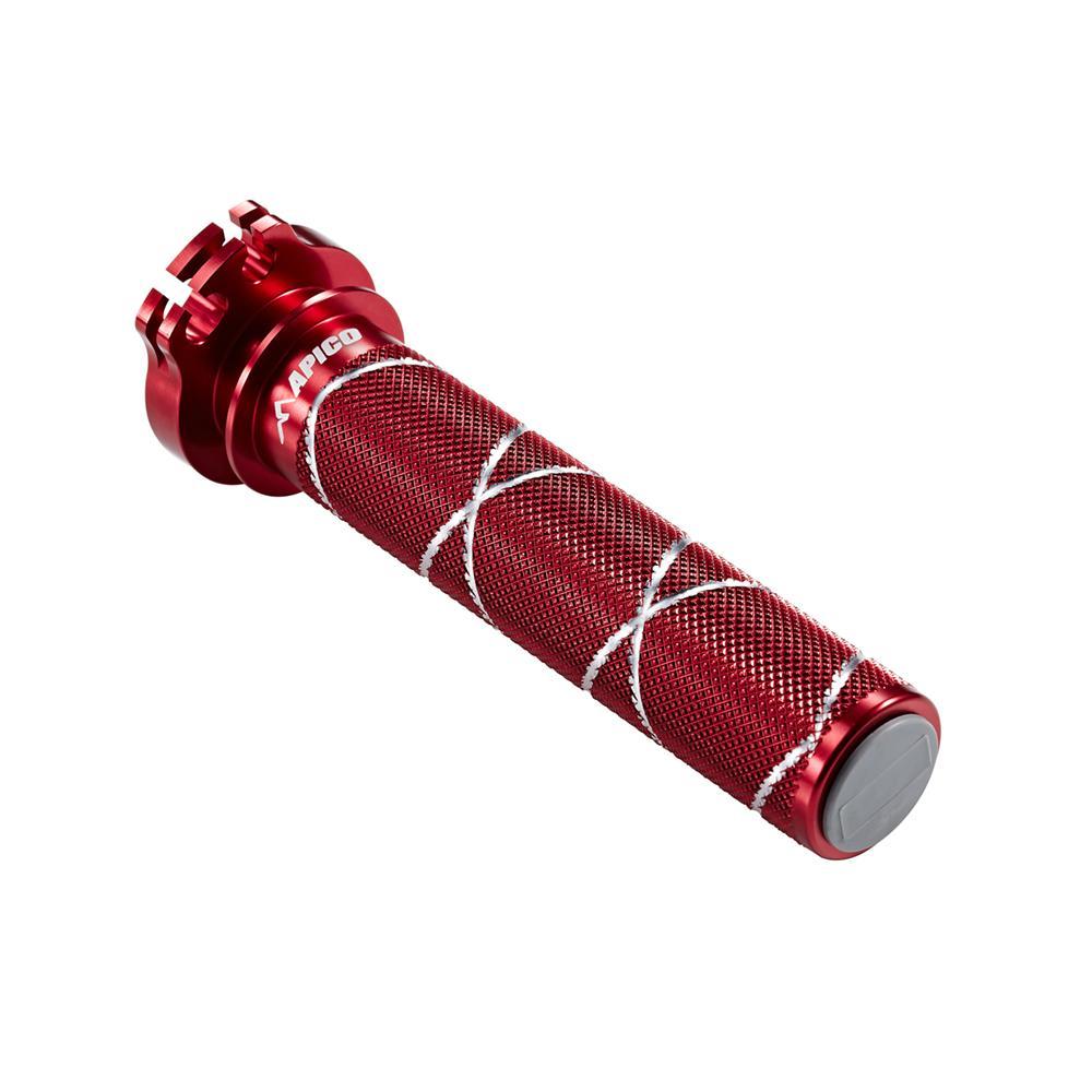 THR.SLEEVE 3ALU RED - Apico Alloy Throttle Sleeve For KTM SX85 2003-2017, Husqvarna TC85 2014-2017 Red
