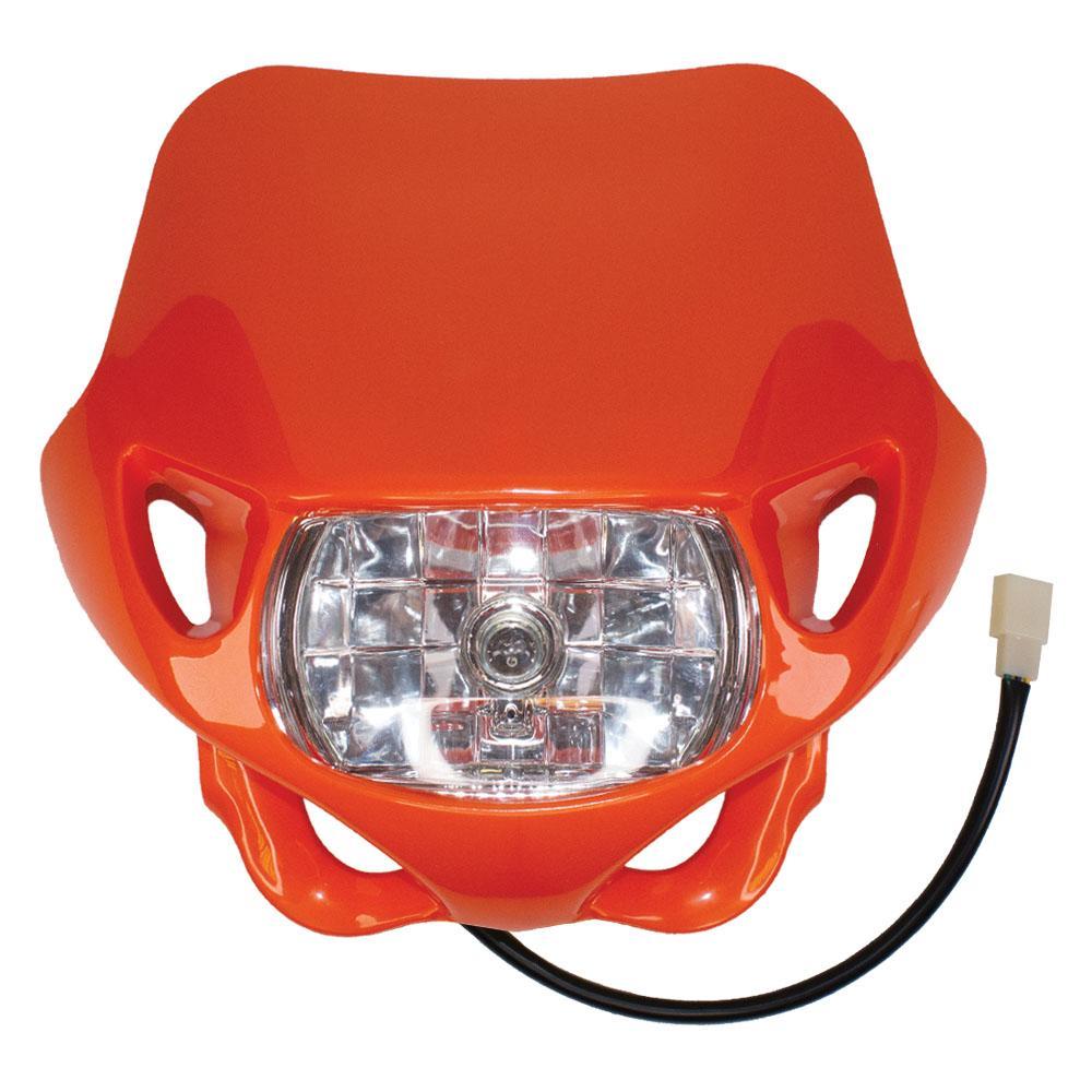 Apico Orange Hl Mx Or - Universal Enduro Headlight Unit With Hi/Low Beam