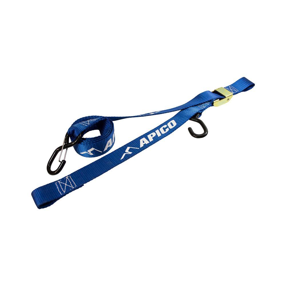 Apico Blue Tiedown Api Hd - Ultra Heavy Duty 35Mm Wide +Xtra Loop Hook & Snap Hook Tie Down Strap