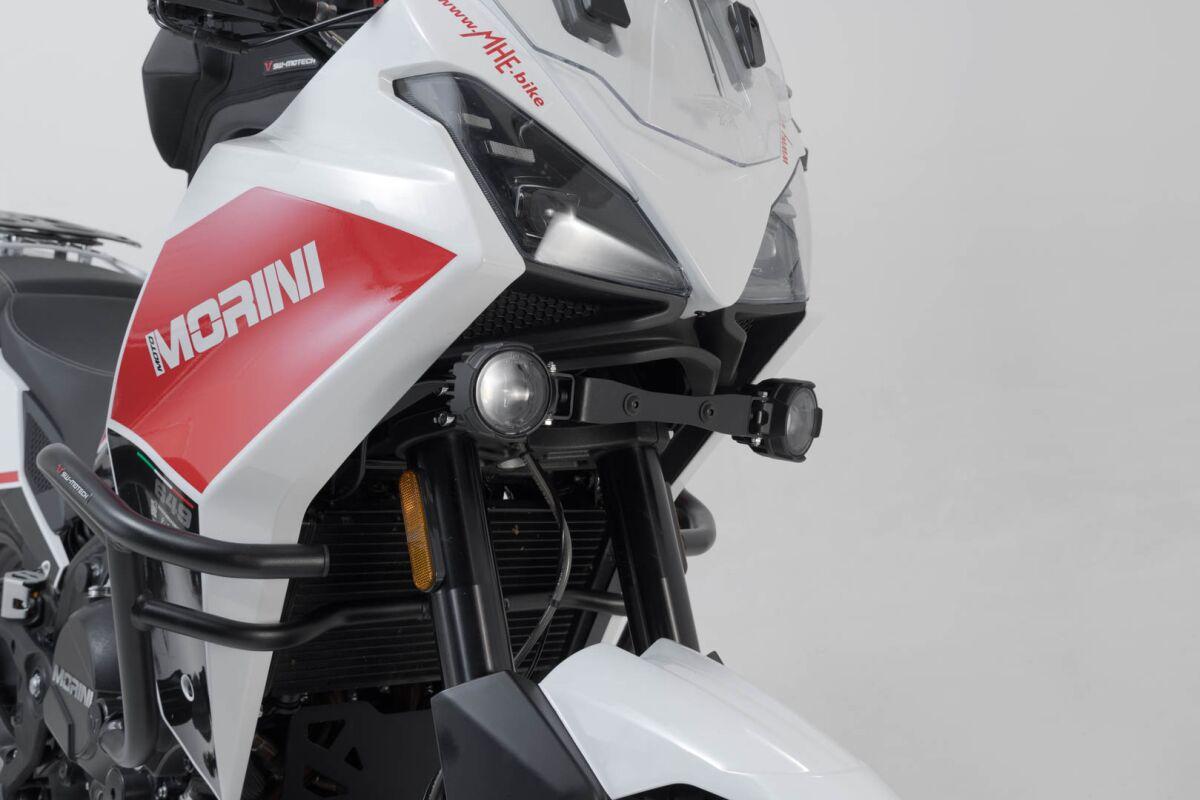 NSW.23.017.61000/B - SW Motech EVO High Beam Lights For Moto Morini X-Cape 650 2021-2024 Front Black/Clear