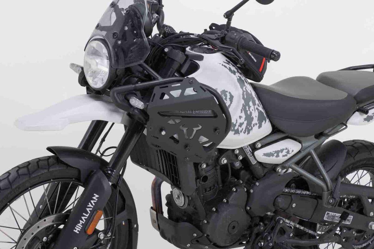 HTA.41.620.10100 - SW Motech SLC Left Side Carrier For Original Crash Bars For Royal Enfield Himalayan 450 2024-2025 - Black