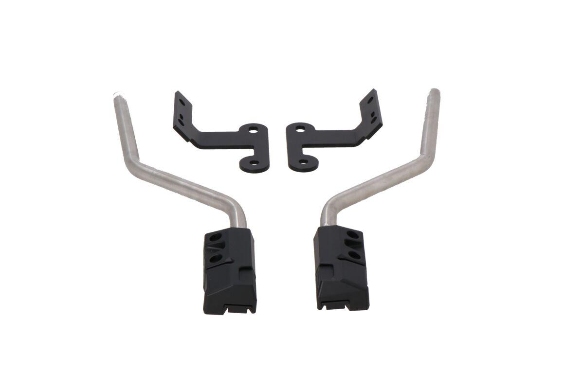 HTA.01.740.86600/B - SW Motech Blaze Panniers Spacer Bars For Honda CB125R Neo Sports Cafe 2018-2024 - Black/Silver
