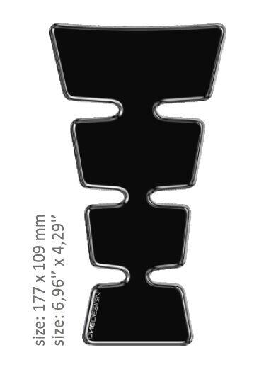 CGMEDBKP - Onedesign Resin/Soft Touch Universal Tank Pad - Black
