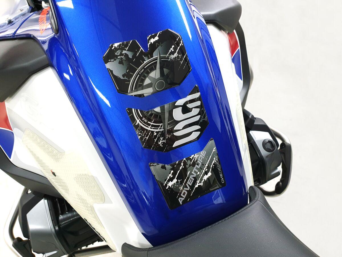 CGGS1PP - Onedesign Resin/Soft Touch Tank Pad For BMW R 1200 GS 2006-2019 - Black/Carbon/Grey/White