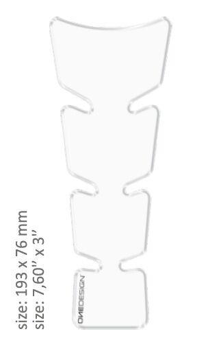 CGSLITP - Onedesign Resin/Soft Touch Tank Pad For Yamaha YZF-R1 1000 1998-2014 - Clear