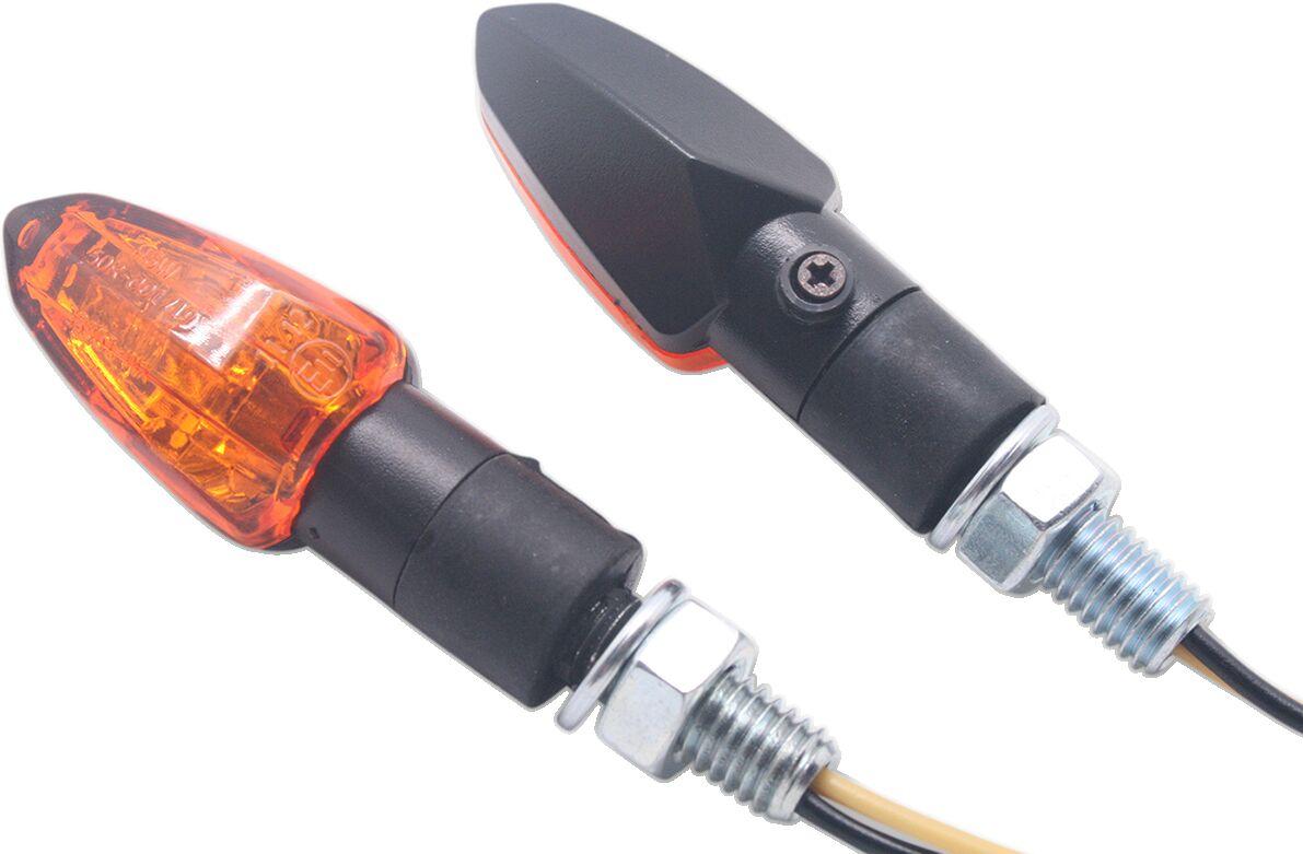 011701211 - Parts Europe LED Turn Signals For Harley Davidson FLHTC1340 1988 Black Amber