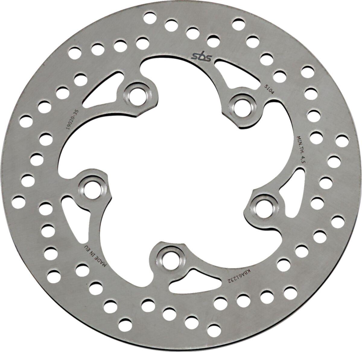 Sbs Silver 5104 - Rear Brake Disc For Suzuki Gsx-R 1000 2001-2014