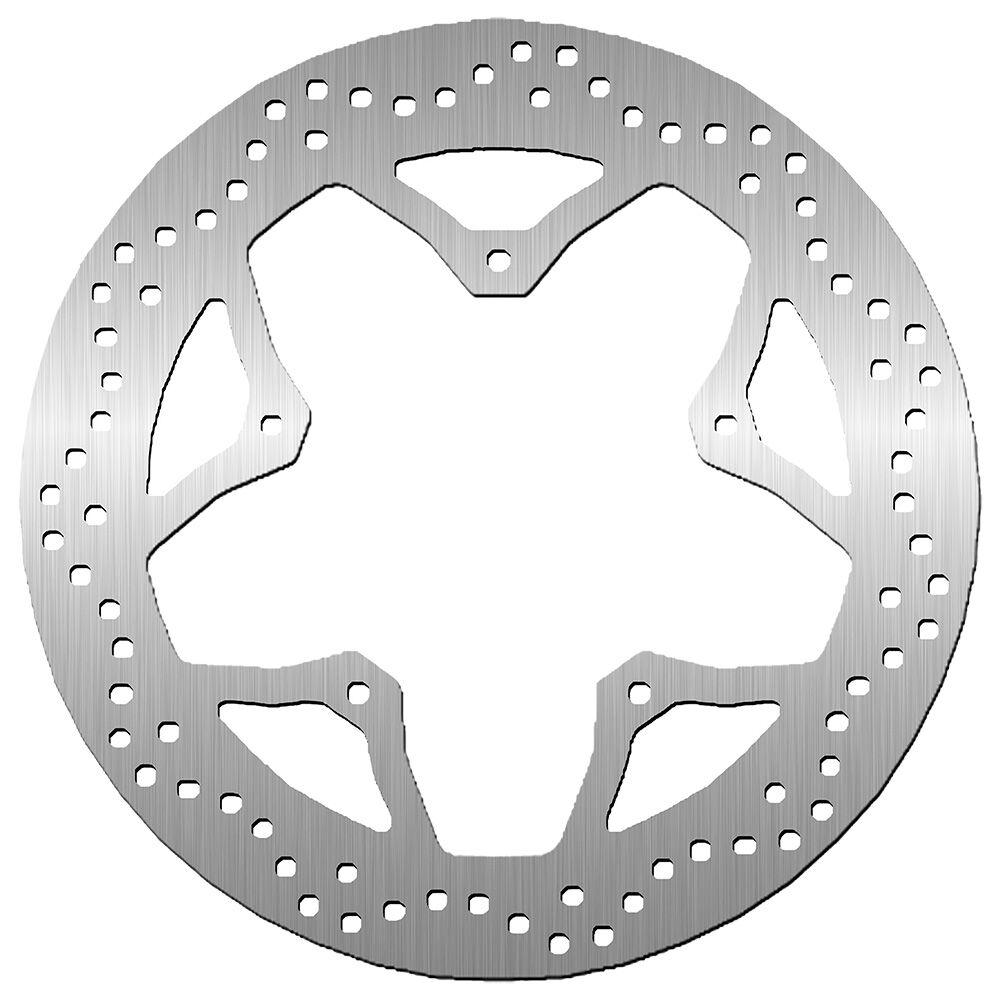 5322 - SBS Standard Round Front Brake Disc For Yamaha FZ6 600 N 2004-2008 - Silver