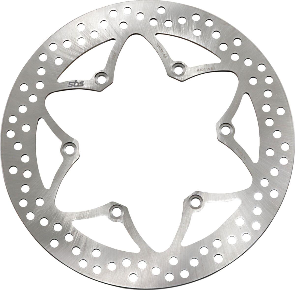 5087 - SBS Front Left Brake Disc For MZ Baghira 660 2000-2006 - Silver