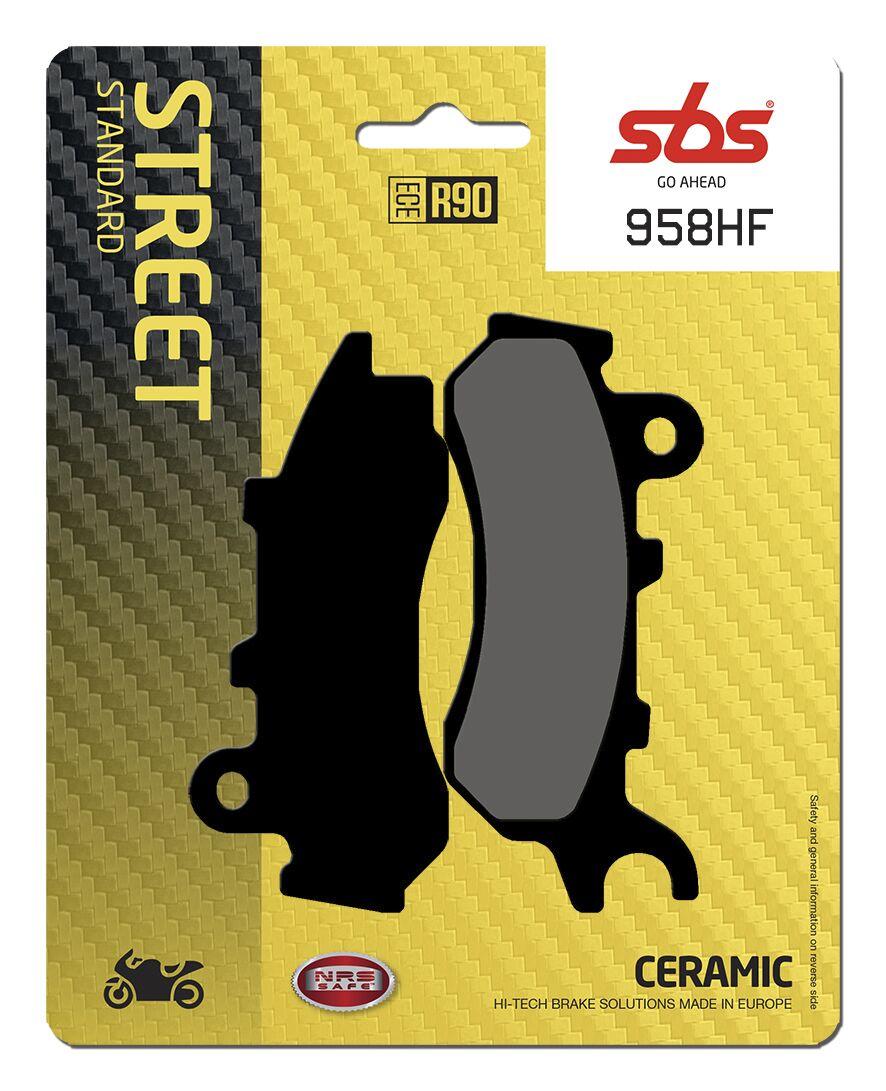958HF - SBS HF Street Ceramic Organic Front Brake Pads For Honda CB 125F 2017-2021