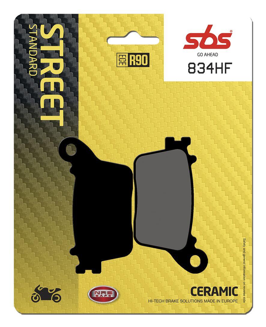 Sbs 834Hf - Hf Street Ceramic Organic Rear Brake Pads For Honda Cb600f 2006-2012
