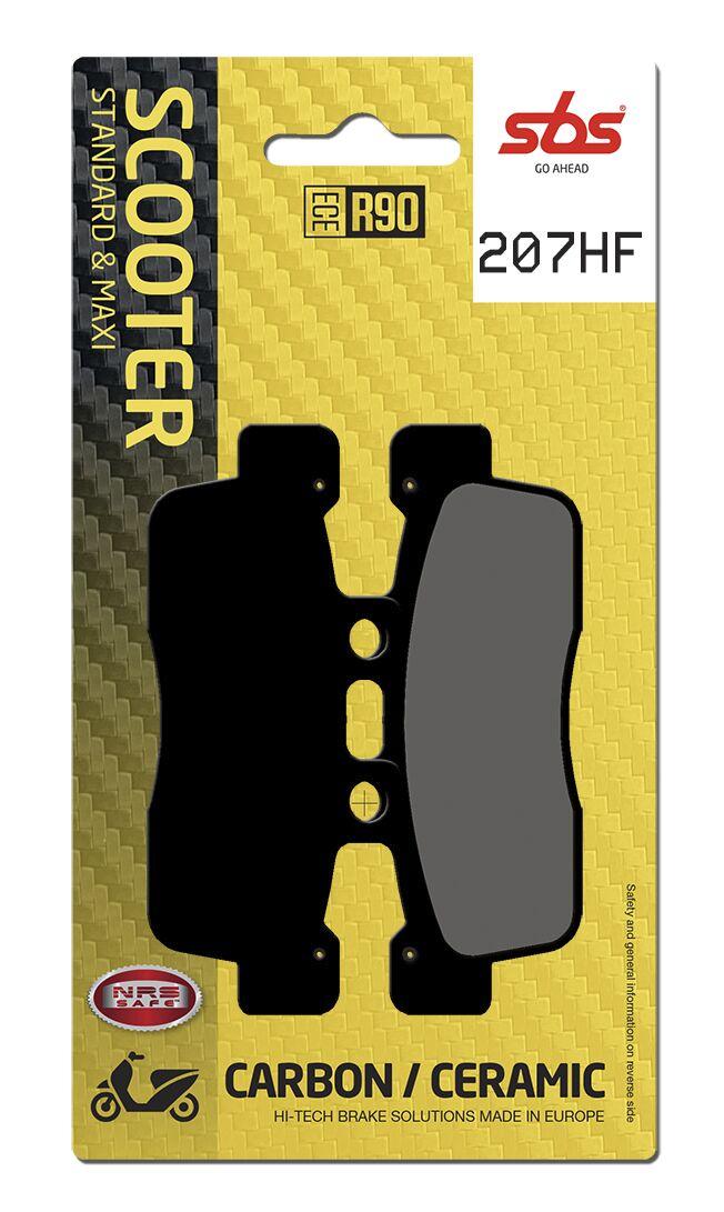 207HF - SBS HF Street Ceramic Organic Front Brake Pads For Yamaha XC125C 2010