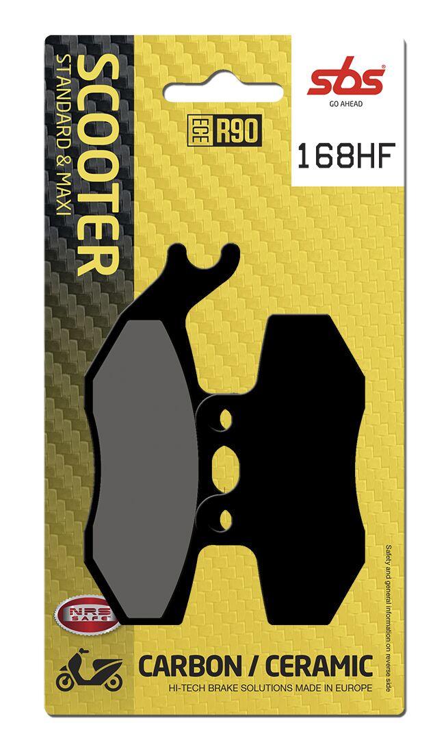 168HF - SBS HF Street Ceramic Organic Front Brake Pads For Fantic Caballero 50 E 2008-2009