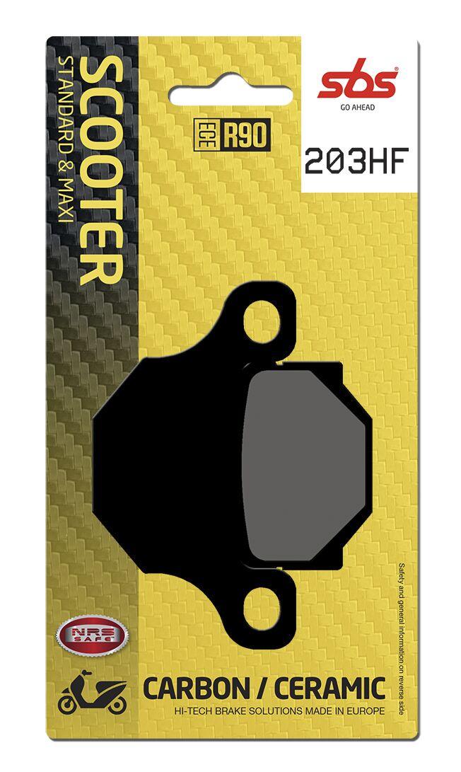 203HF - SBS HF Street Ceramic Organic Front Brake Pads For TGB BULL&T 50 RR 2011-2016
