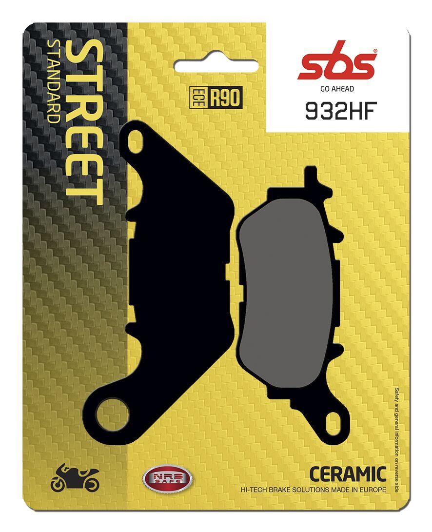 Sbs 932Hf - Hf Street Ceramic Organic Rear Brake Pads For Yamaha Mt-03 2016-2024