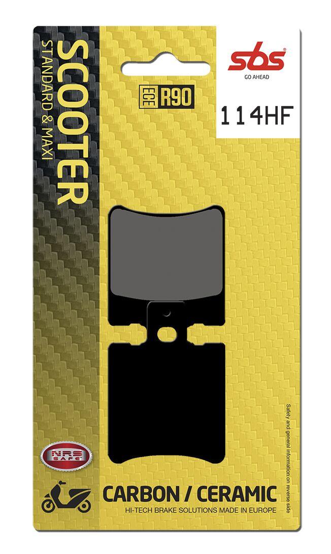 114HF - SBS HF Street Ceramic Organic Front Brake Pads For Aprilia Amico 50 LX 1992-1996