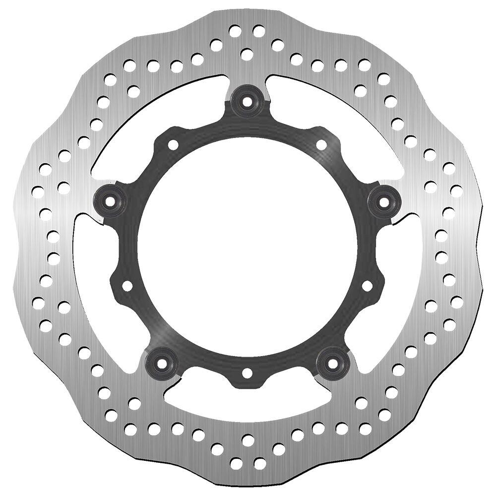 5317 - SBS Stainless Steel Front Brake Disc For Yamaha MT-07 2014-2016 - Black/Silver