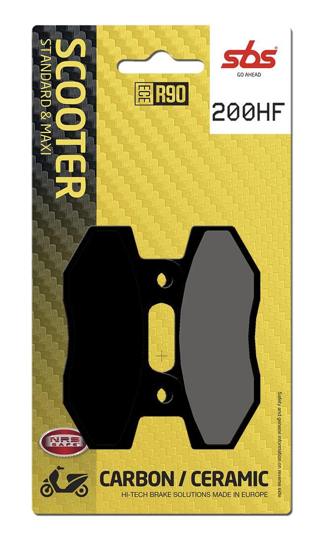 200HF - SBS HF Street Ceramic Organic Front Brake Pads For Garelli Flexi 50 2012