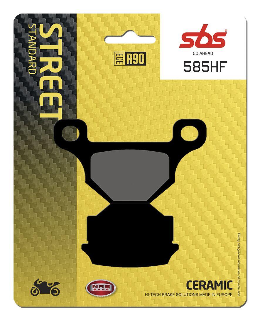 585HF - SBS HF Street Ceramic Organic Front Brake Pads For Suzuki GS 125 E 1990-1994