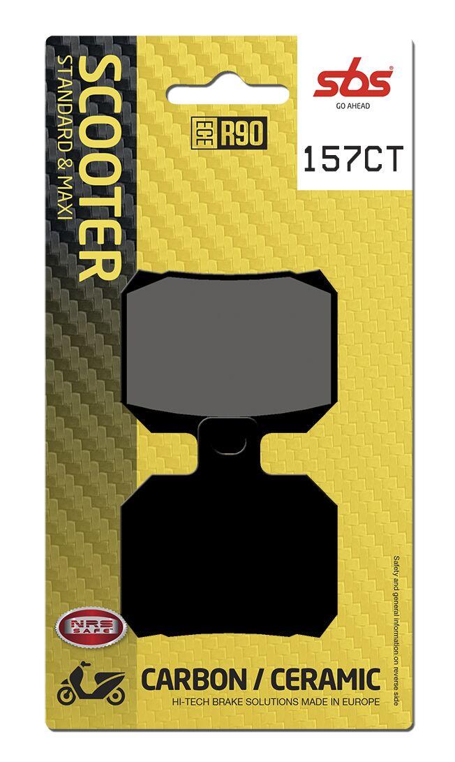 157CT - SBS Carbon Tech Organic Front Brake Pads For Piaggio Beverly 500 2006-2012