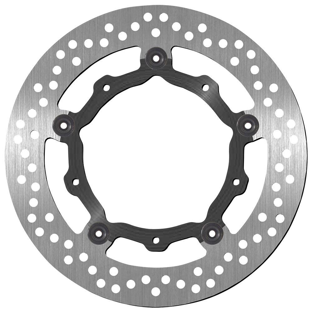 5280 - SBS Stainless Steel Front Brake Disc For Yamaha XP 530 T-Max 2012-2019 - Black/Silver